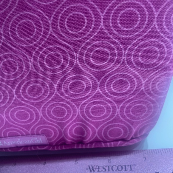 American Girl Pink Patterned Sofa with Heart Pillow Pink - Picture 8 of 8